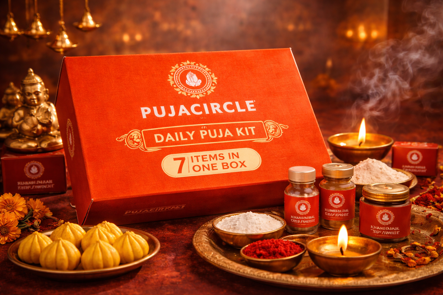 Daily Pooja Samagiri 🪔 (Monthly Pack)